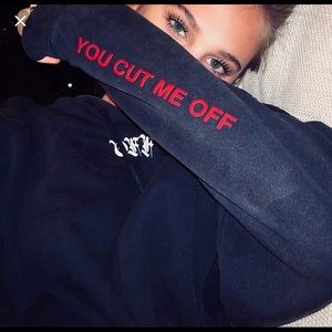 Off-White Unisex You Cut Me Off Hoodie XXS